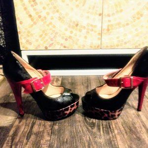Patent Leather Platform Stiletto Shoes